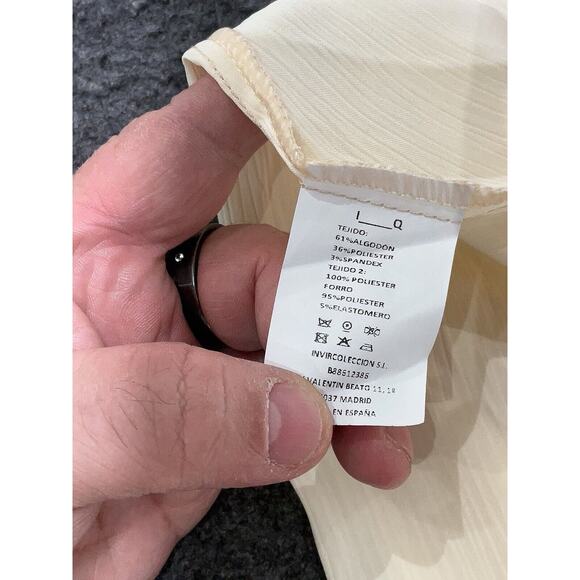 NWT IQ Collection Brown Cream Layered Halter Neck Sleeveless Dress XL - Picture 5 of 5